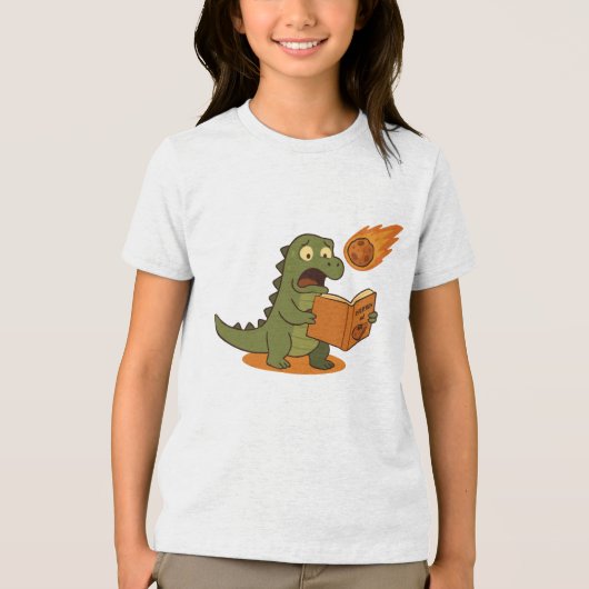 Asteroids and You, A Book For Dinosaurs Tri-Blend Shirt (Voorkant)