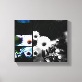 Asters Aglow Art Collage Wrapped Canvas Prints