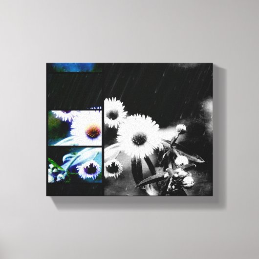 Asters Aglow Art Collage Wrapped Canvas Prints (Voorkant)