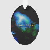 Asters Aglow Oval Ornament (achterkant)