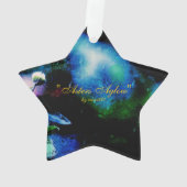 Asters Aglow Star Ornament (achterkant)