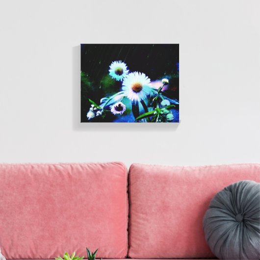 Asters Aglow Wrapped Canvas Prints (Insitu (Woonkamer))