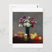 Asters en fruit, Henri Fantin-Latour Briefkaart (Voorkant / Achterkant)