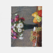 Asters en fruit, Henri Fantin-Latour Fleece Deken (Voorkant)
