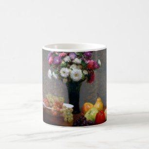 Asters en fruit, Henri Fantin-Latour Koffiemok