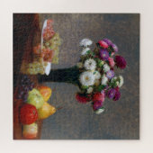 Asters en fruit, Henri Fantin-Latour Legpuzzel (Horizontaal)
