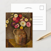 Asters en Zinnias | Tadeusz Makowski Briefkaart