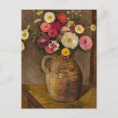 Asters en Zinnias | Tadeusz Makowski Briefkaart (Voorkant)