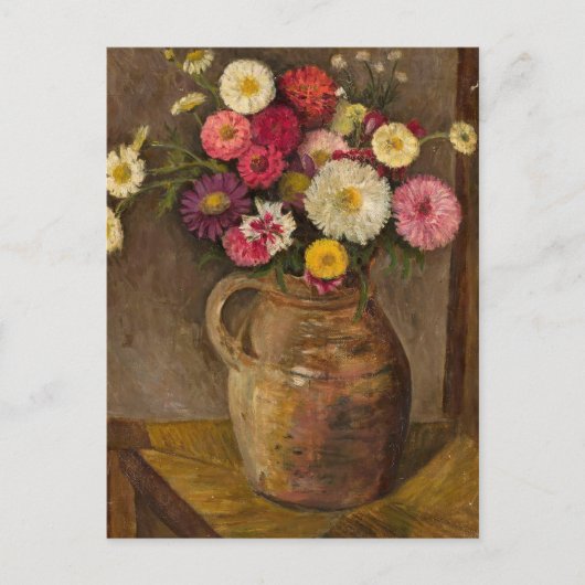 Asters en Zinnias | Tadeusz Makowski Briefkaart (Voorkant)