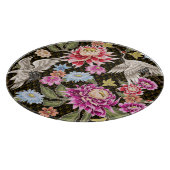 Asters kranen: Geschilderde naadloze Japanse stijl Snijplank (Hoek)