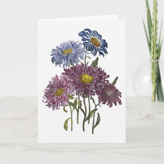 Asters Waterverf wordt snel goed Kaart (Voorkant)