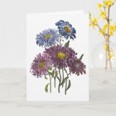 Asters Waterverf wordt snel goed Kaart (Gele Bloem)