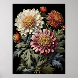 Asters Wildflower Symfonie Poster