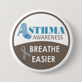 Asthma Awareness 3-inch Large Badge Ronde Button 7,6 Cm