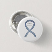 Asthma Awareness Ribbon Gepersonaliseerd Button Pi (Voorkant /achterkant)