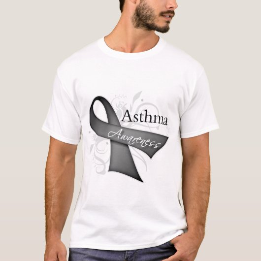 Asthma Awareness Ribbon T-shirt (Voorkant)