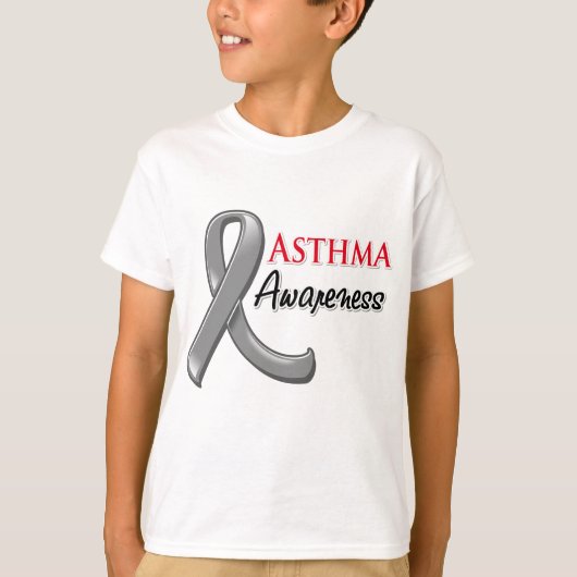 Asthma Awareness Ribbon T-shirt (Voorkant)