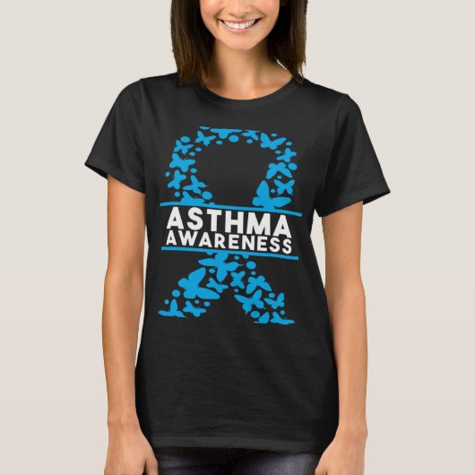 Asthma-bewustzijn T-shirt (Voorkant)