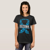 Asthma-bewustzijn T-shirt (Voorkant volledig)