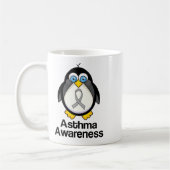Asthma Gray Ribbon Support Penguin Koffiemok (Links)