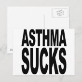 Asthma Sucks Briefkaart (Voorkant / Achterkant)