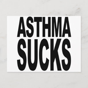 Asthma Sucks Briefkaart