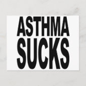 Asthma Sucks Briefkaart (Voorkant)