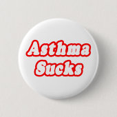Asthma Sucks Ronde Button 5,7 Cm (Voorkant)