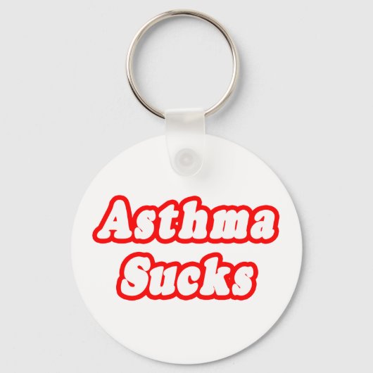 Asthma Sucks Sleutelhanger (Voorkant)