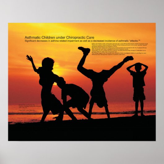 Asthmatische Kinderen onder Chiropraktijkzorg Poster (Voorkant)