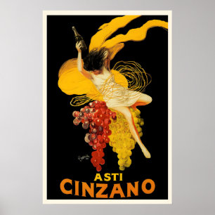 Asti Cinzano Vintage Food&Drink Poster van Leonett