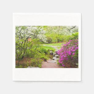 Asticou Azelea Garden in Spring, noordoostkust Servetten