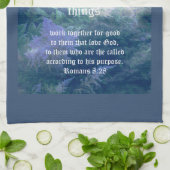 Astilbe Blue Mist Romeinen 8:28 Theedoek (Gevouwen)