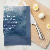 Astilbe Blue Mist Romeinen 8:28 Theedoek (Quarter Fold)