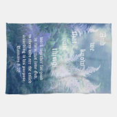 Astilbe Blue Mist Romeinen 8:28 Theedoek (Horizontaal)