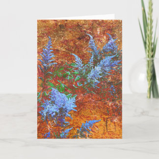 Astilbe Dusty Blue aan boord Bedankkaart