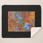 Astilbe Dusty Blue aan boord Sherpa Deken (Voorkant (horizontaal))