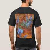 Astilbe Dusty Blue aan boord T-shirt (Achterkant)