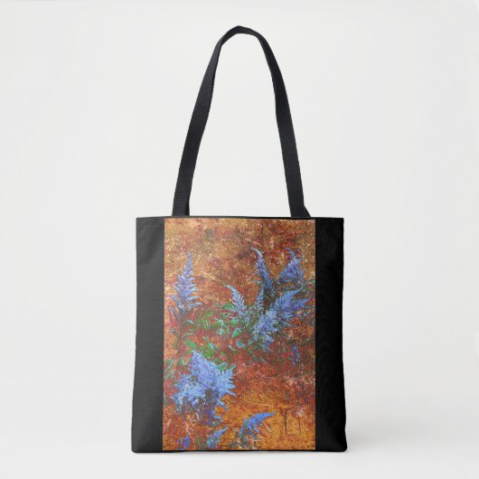 Astilbe Dusty Blue aan boord Tote Bag (Voorkant)