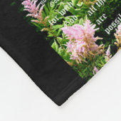 Astilbe met Mark 10:27 Fleece Deken (Hoek)