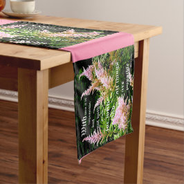 Astilbe met Mark 10:27 Korte Tafelloper