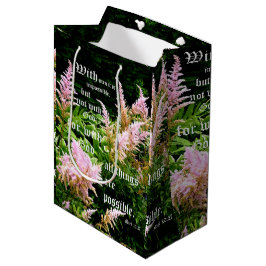 Astilbe met Mark 10:27 Medium Cadeauzakje