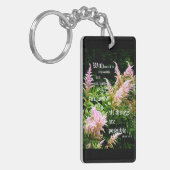 Astilbe met Mark 10:27 Sleutelhanger (Voorkant Links)