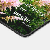 Astilbe met Markus 10:27 Bureaumat (Hoek)