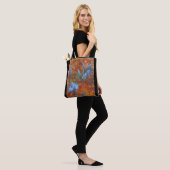 Astilbe Stofblauw op Stam Tote Bag (Op model)