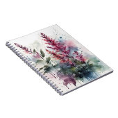 Astilbe - Waterverf bloemen Notitieboek (Rechterzijde)