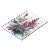 Astilbe - Waterverf bloemen Notitieboek (Linkerzijde)