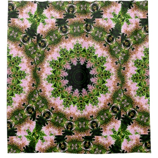 Astilbe Wreath Douchegordijn (Voorkant)