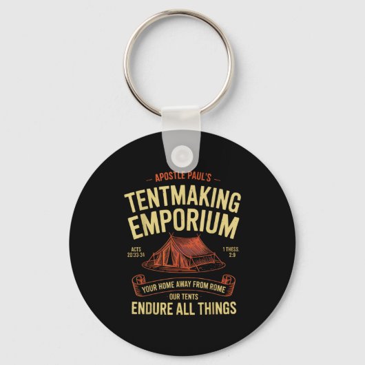 Astle Paul's Tentmaking Emrium Christians Camng Fu Sleutelhanger (Voorkant)
