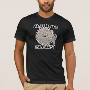 Astma blaast Awareness Design T-shirt